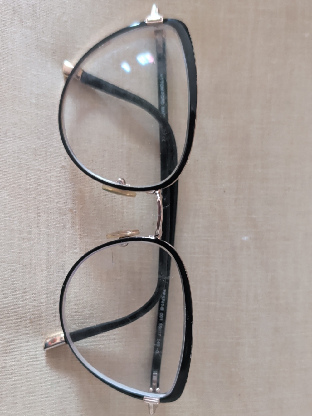 Tom Ford Black and Gold Women's Cat-Eye Glasses